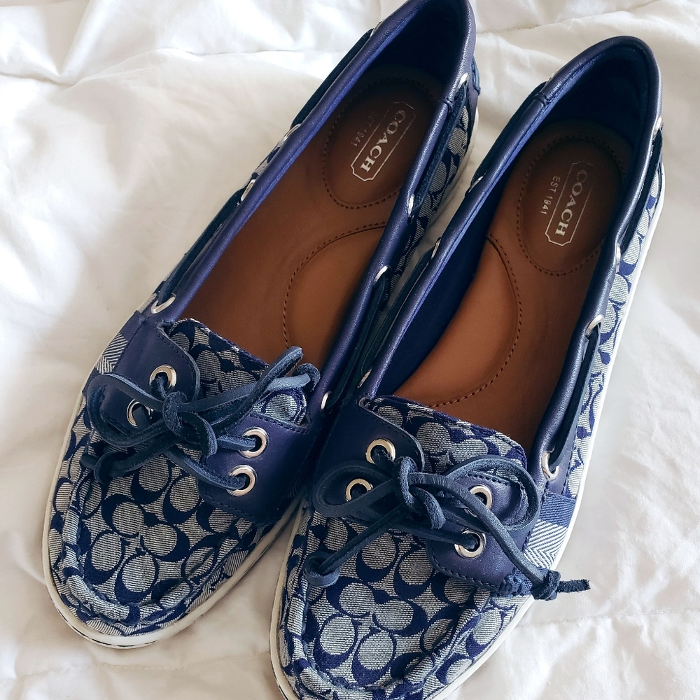 Coach Boat Shoes Womens size 8